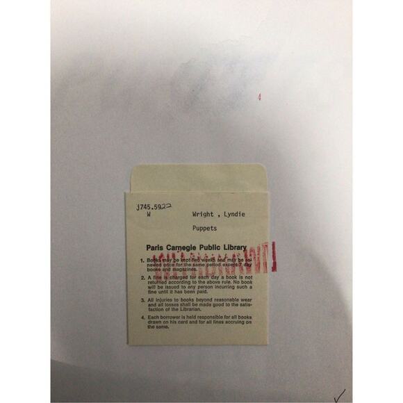 1989 PUPPETS By Lyndie Wright Hardback Vintage Book ~ Finger Puppets - Picture 6 of 10